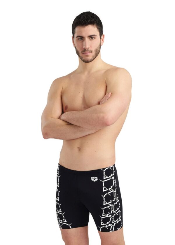 Arena Swim Graphic Mid Jammer - Black-0
