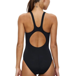 Speedo Hyperboom Allover Medalist Swimsuit – Black/ Oxid Grey/ USA Charcoal
