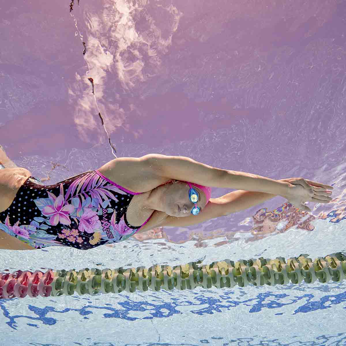 Amanzi Botanica Pro Back Swimsuit - in Pool - Glide