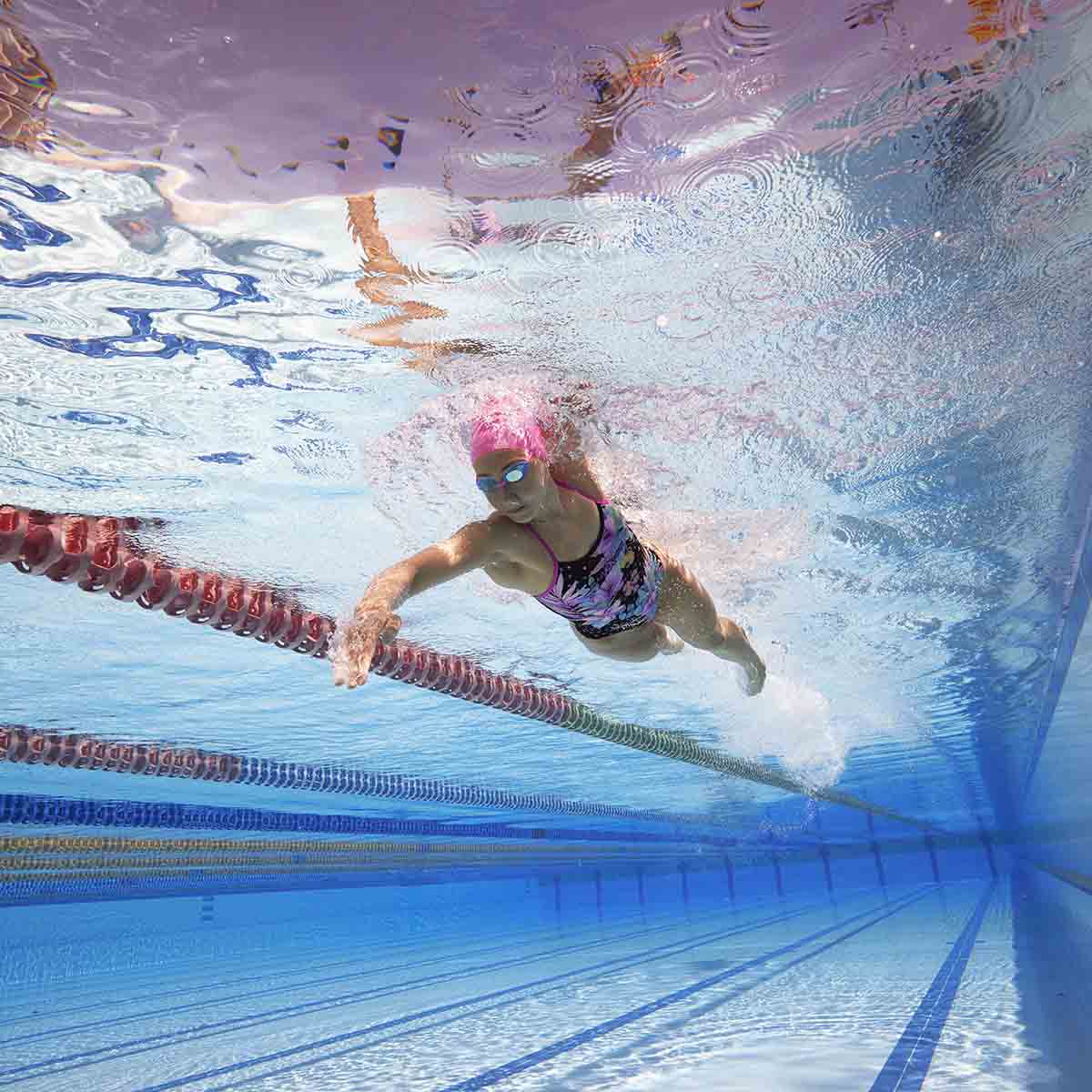 Amanzi Botanica Pro Back Swimsuit - in Pool - Freestyle