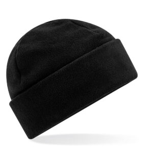 Beechfield Recycled Fleece Cuffed Beanie - Black