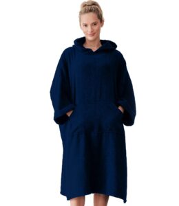 Towel City Adult Poncho - Navy Blue