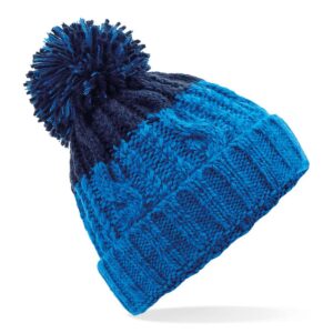 Beechfield Apres Beanie - Azure/Oxford Navy-0