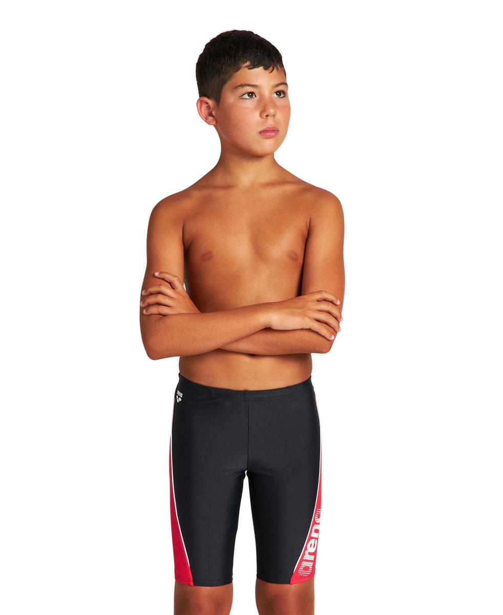 Arena Boy's Thrice Jammer - Black/ Anguria/ White