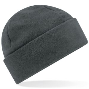 Beechfield Recycled Fleece Cuffed Beanie - Steel Grey-0