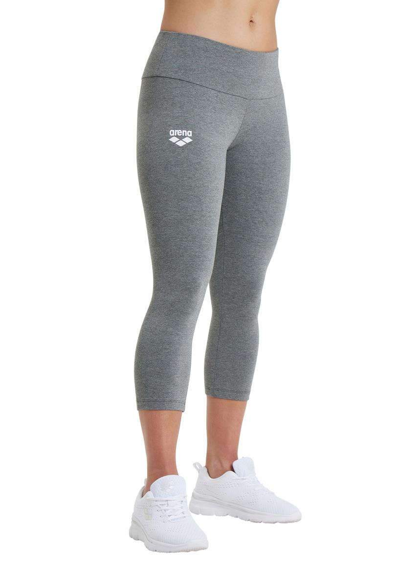 Arena Womens Tight Fit 3/4 Leggings - Dark Grey/Melange