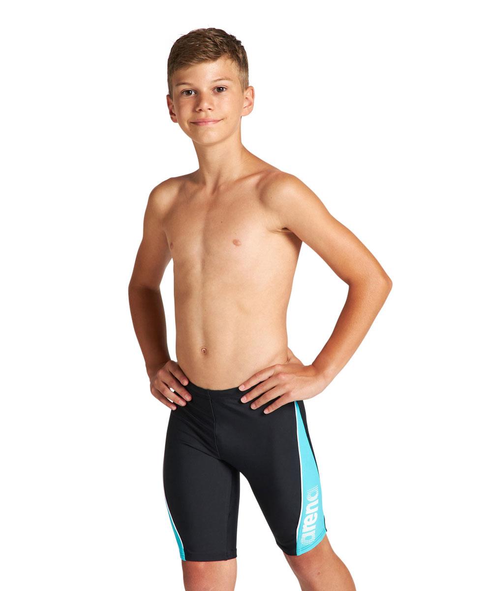 Arena Boy's Thrice Jammer - Black/ Martinica/ White