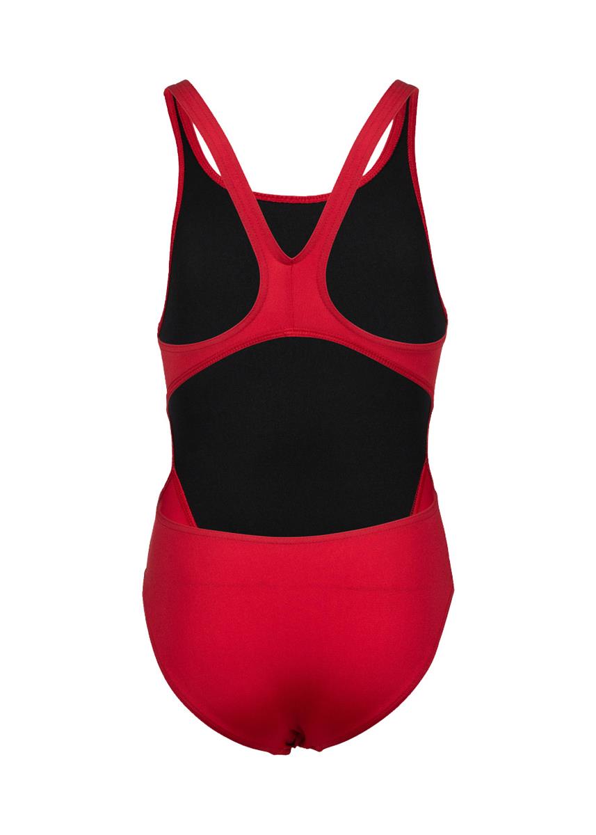 Arena Girl's Team Swim Tech Solid Swimsuit - Red / White-569997