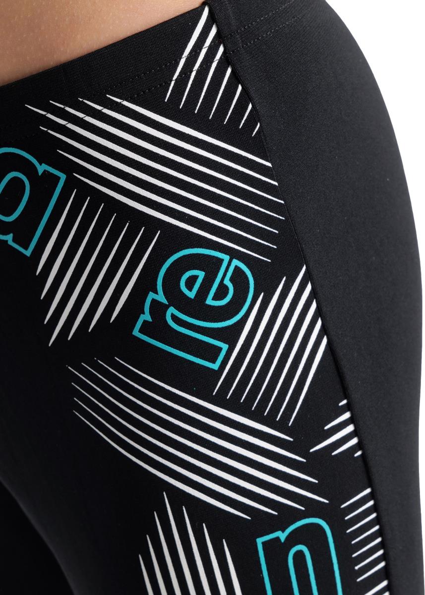 Arena Boy's Graphic Swim Jammer - Black-570073