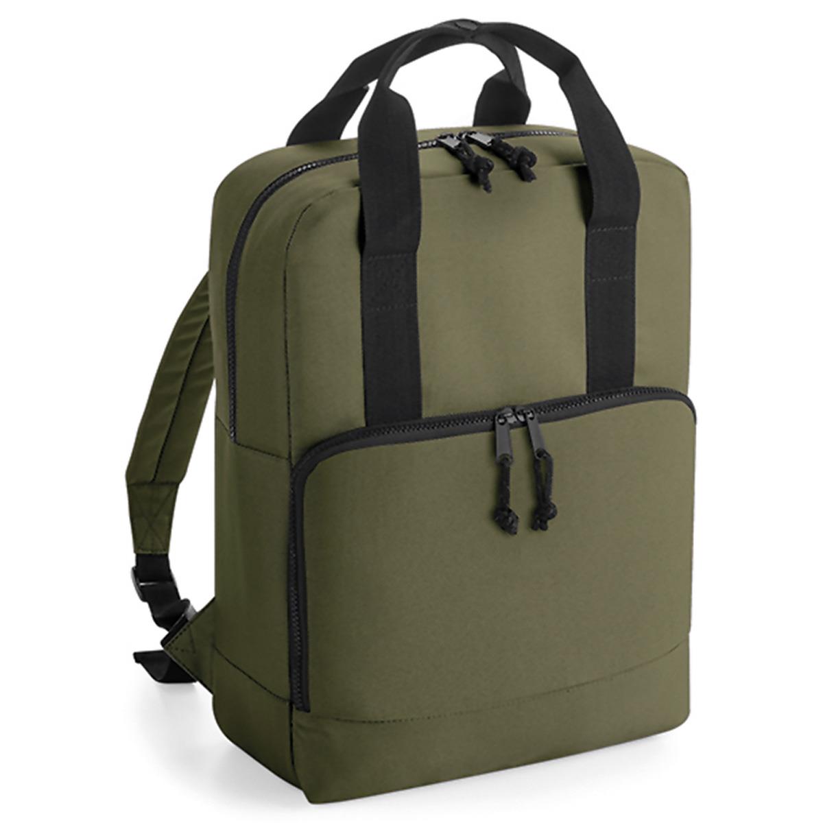 BagBase Recycled Cooler Backpack - Military Green-0