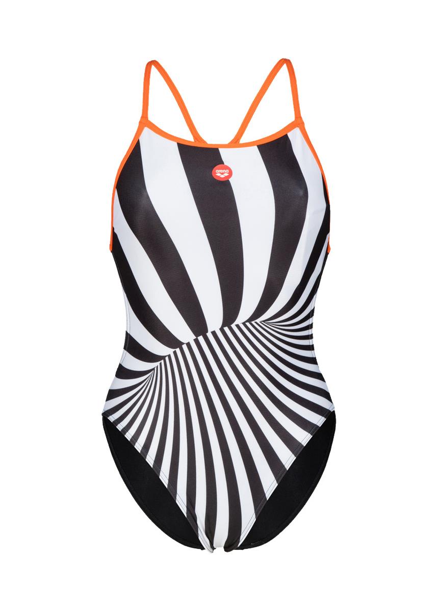 Arena Crazy Swimsuit - Black/Mango/Multi-569873