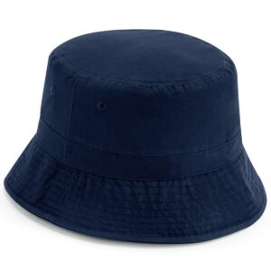 Beechfield Recycled Polyester Bucket Hat - French Navy-0