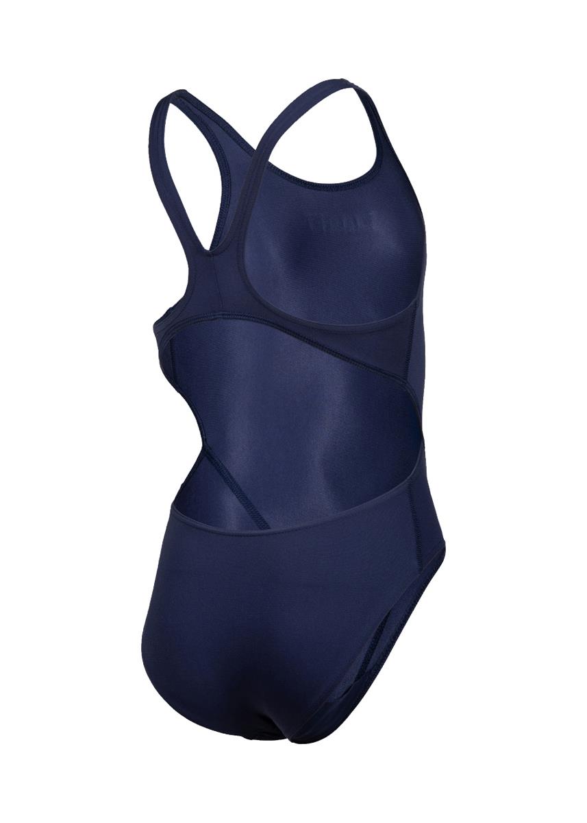 Arena Girl's Team Swim Tech Solid Swimsuit - Navy/White-570015