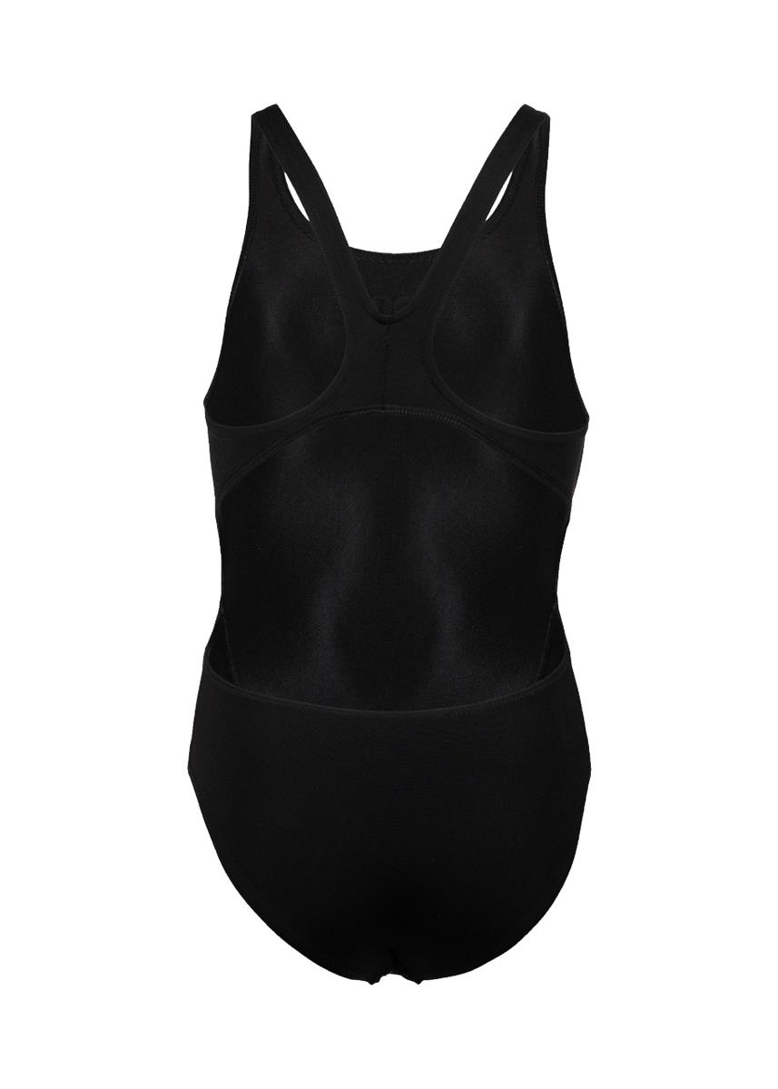 Arena Girl's Team Swim Tech Solid Swimsuit - Black / White-569988