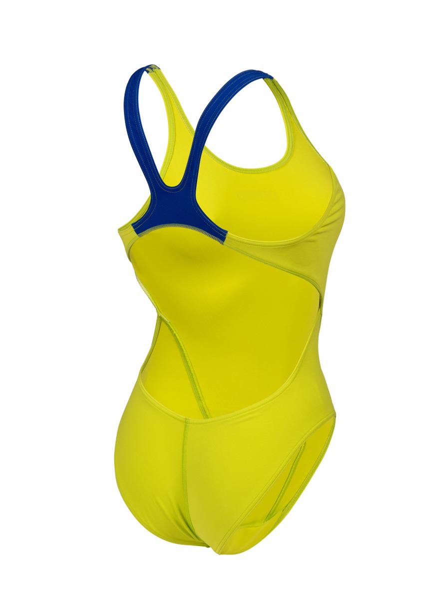Arena Solid Swim Tech Back Swimsuit - Soft Green/Neon Blue-569730