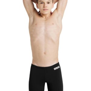 Arena Boy's Team Solid Jammer - Black/White