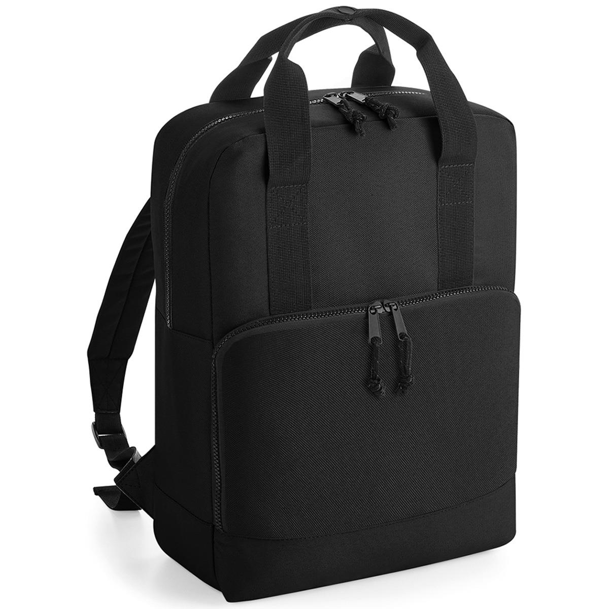 BagBase Recycled Cooler Backpack - Black-0