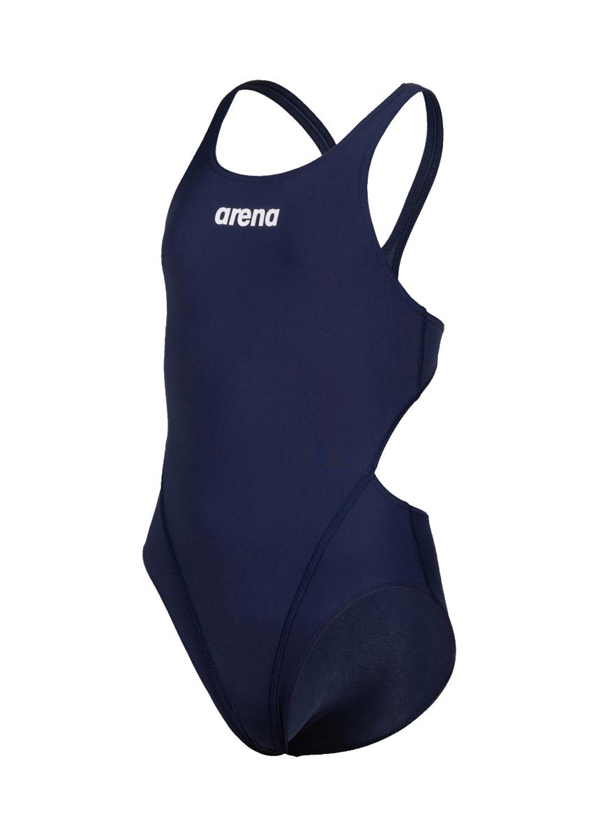 Arena Girl's Team Swim Tech Solid Swimsuit - Navy/White-570012