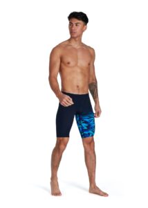 Speedo Hyper Boom V-Cut Jammer - True Navy/ Blue Flame/ Pool
