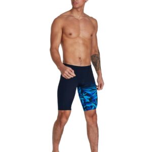 Speedo Hyper Boom V-Cut Jammer - True Navy/ Blue Flame/ Pool-0