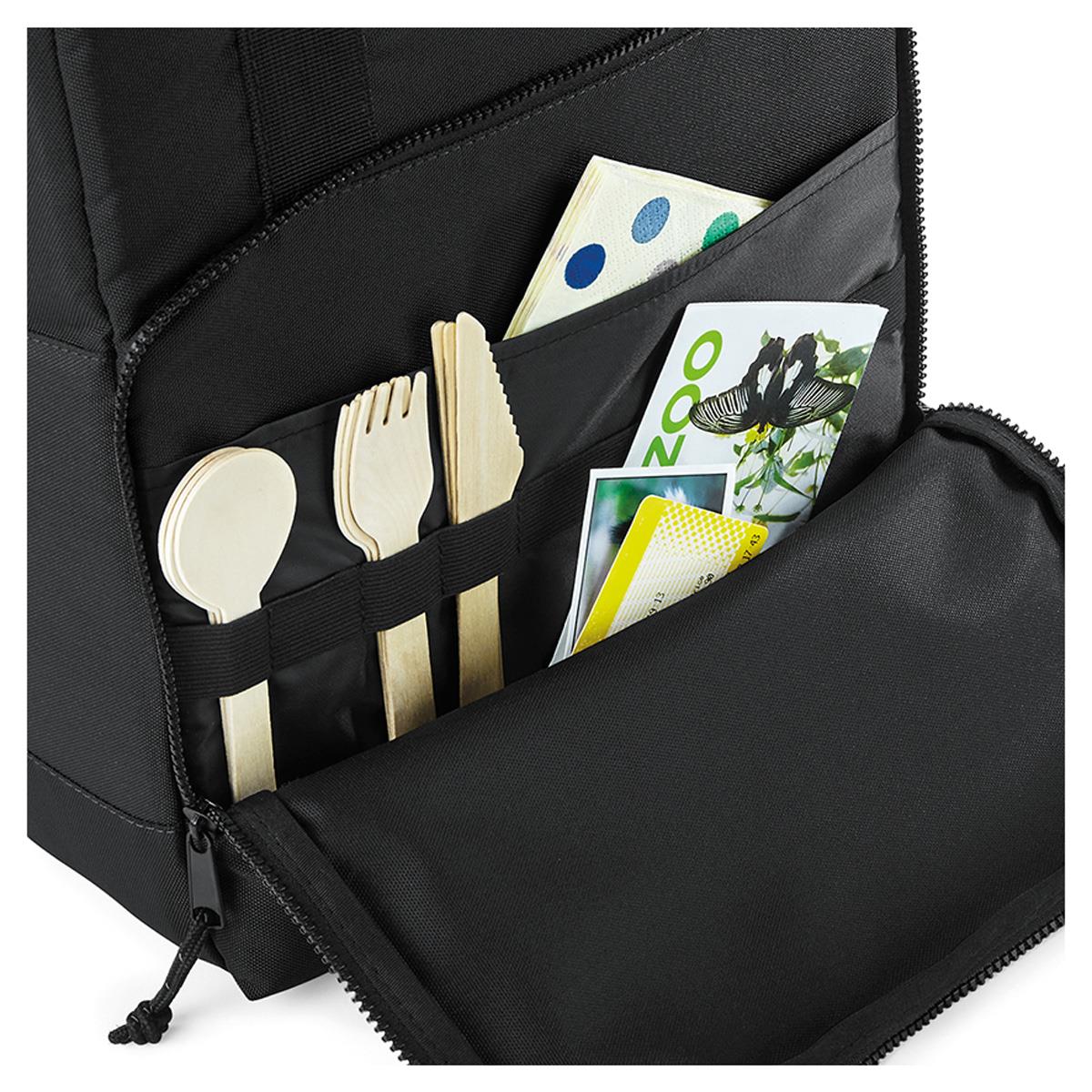 BagBase Recycled Cooler Backpack - Black-569444