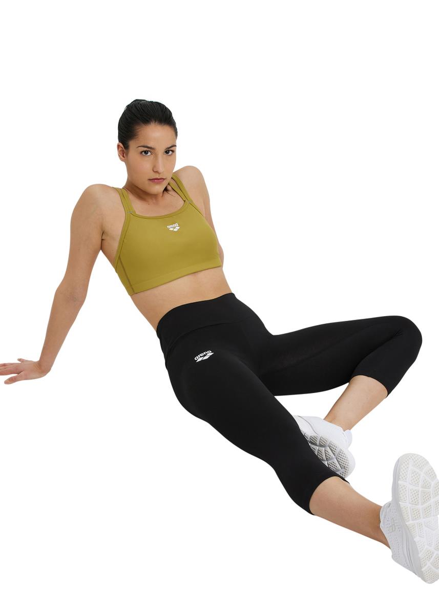 Arena Womens Tight Fit 3/4 Leggings - Black-brand