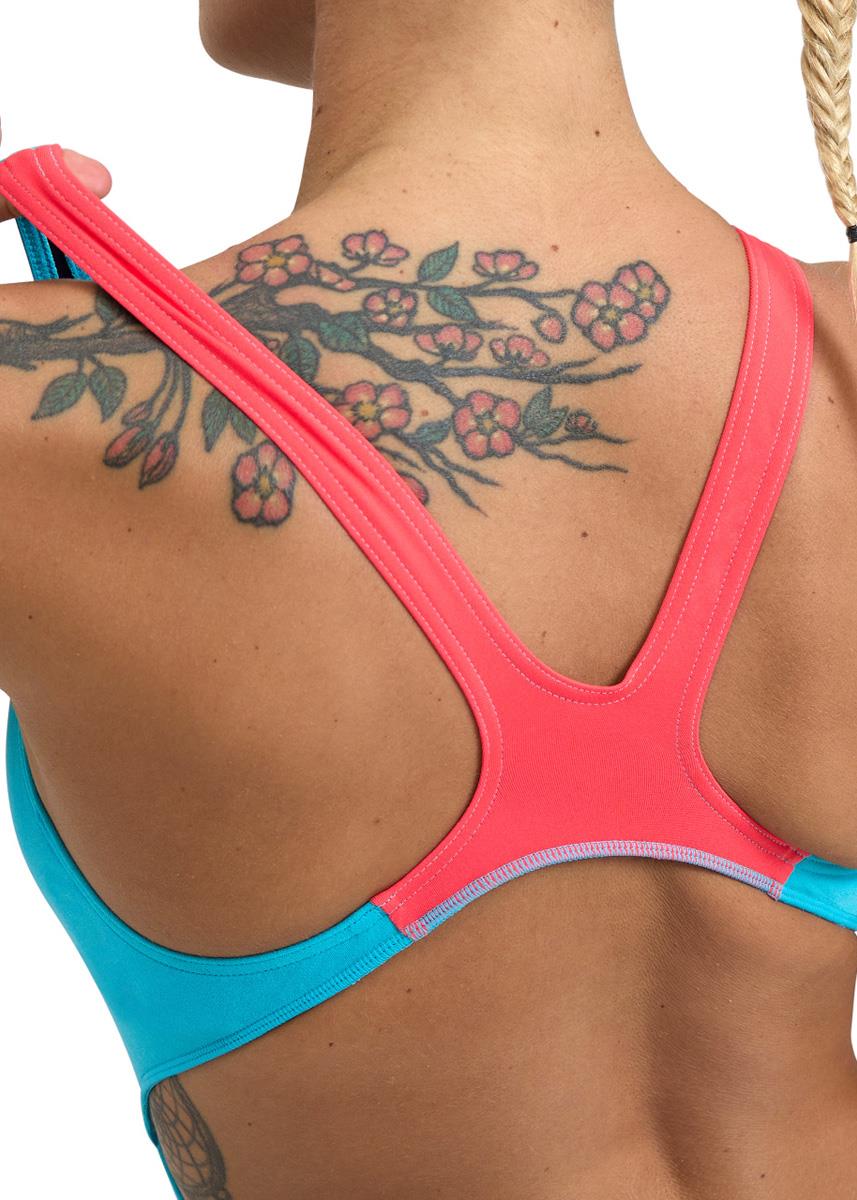 Arena Solid Swim Tech Back Swimsuit - Martinica/Floreale-569717
