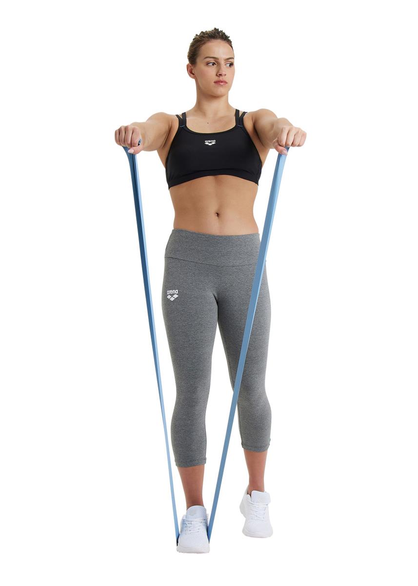 Arena Womens Tight Fit 3/4 Leggings - Dark Grey/Melange-570042