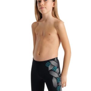 Arena Boy's Graphic Swim Jammer - Black