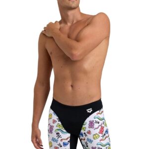 Arena Crazy Gummy Jammer - Black/White/Multi-0