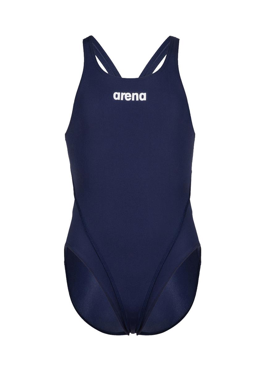 Arena Girl's Team Swim Tech Solid Swimsuit - Navy/White-570013