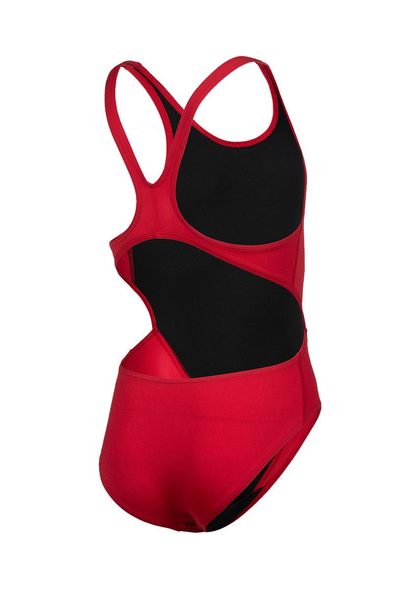 Arena Girl's Team Swim Tech Solid Swimsuit - Red / White-569998