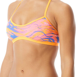 TYR Wave Rider Bikini Top - Pink/Blue