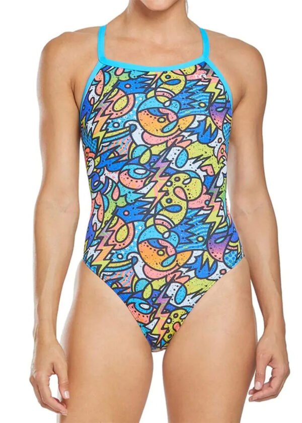 TYR Astratto Diamondfit Swimsuit - Blue/Multi-0