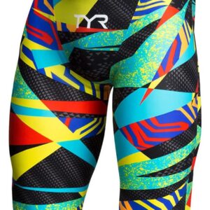 TYR Men's Avictor Prelude High Waist Jammer - Black/Multi