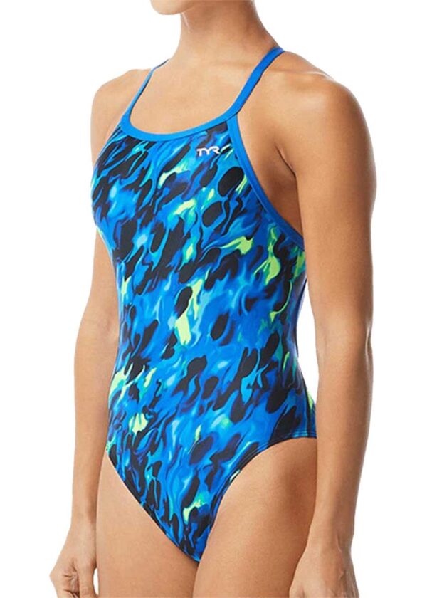 TYR Draco Diamondfit Swimsuit - Blue/Green