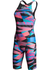 TYR Women's Avictor Prelude Closed Back Kneeskin - Blue / Pink