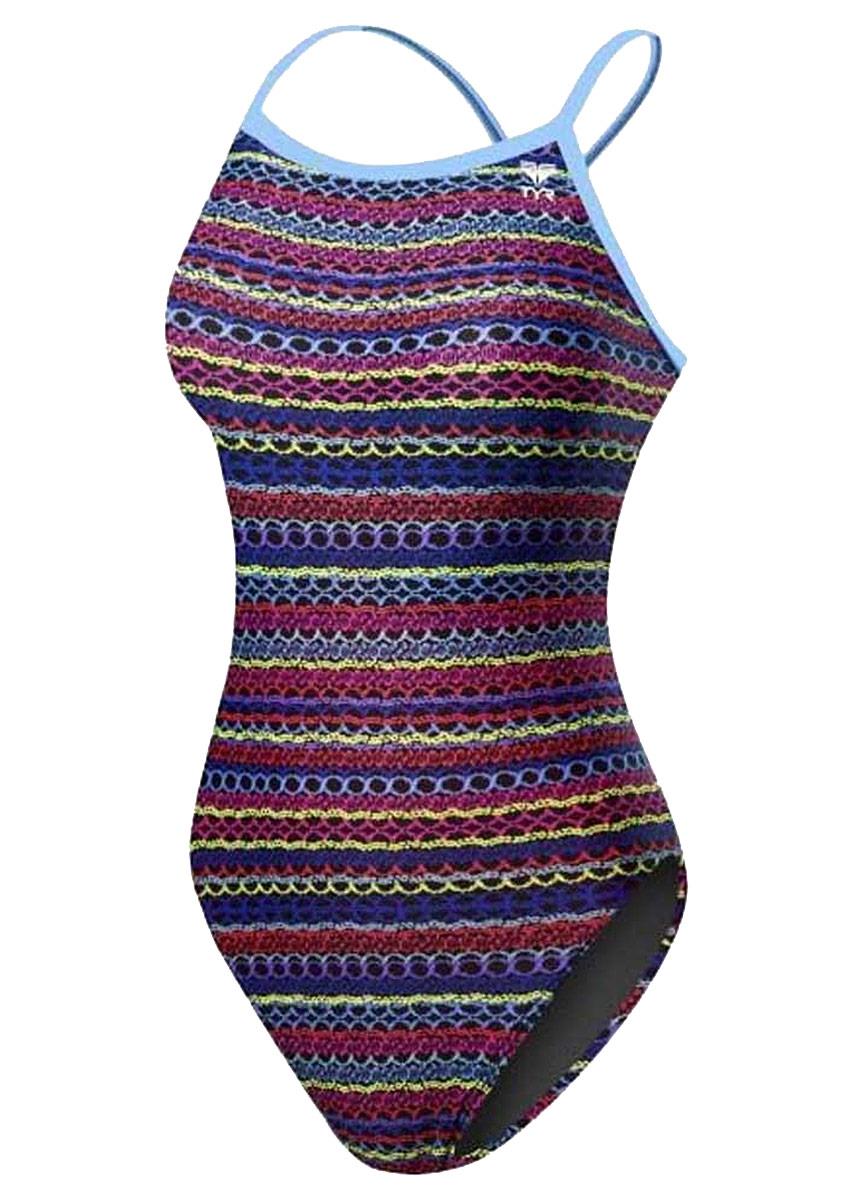 TYR Women's Morocco All Over Diamondfit Swimsuit - Multi-thumbnail