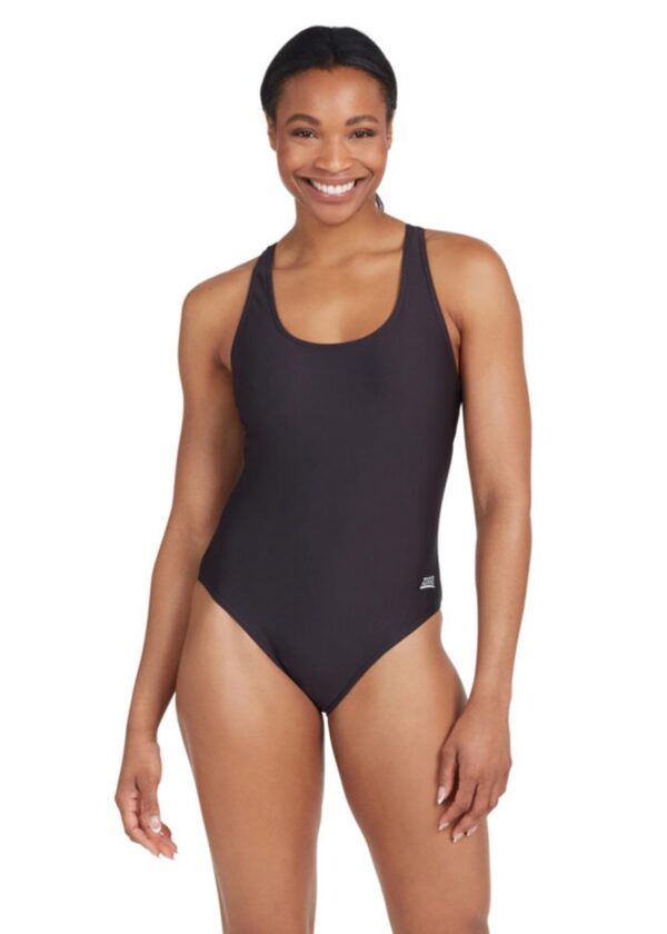 Zoggs Women's Coogee Sonicback Ecolast Swimsuit - Black-0