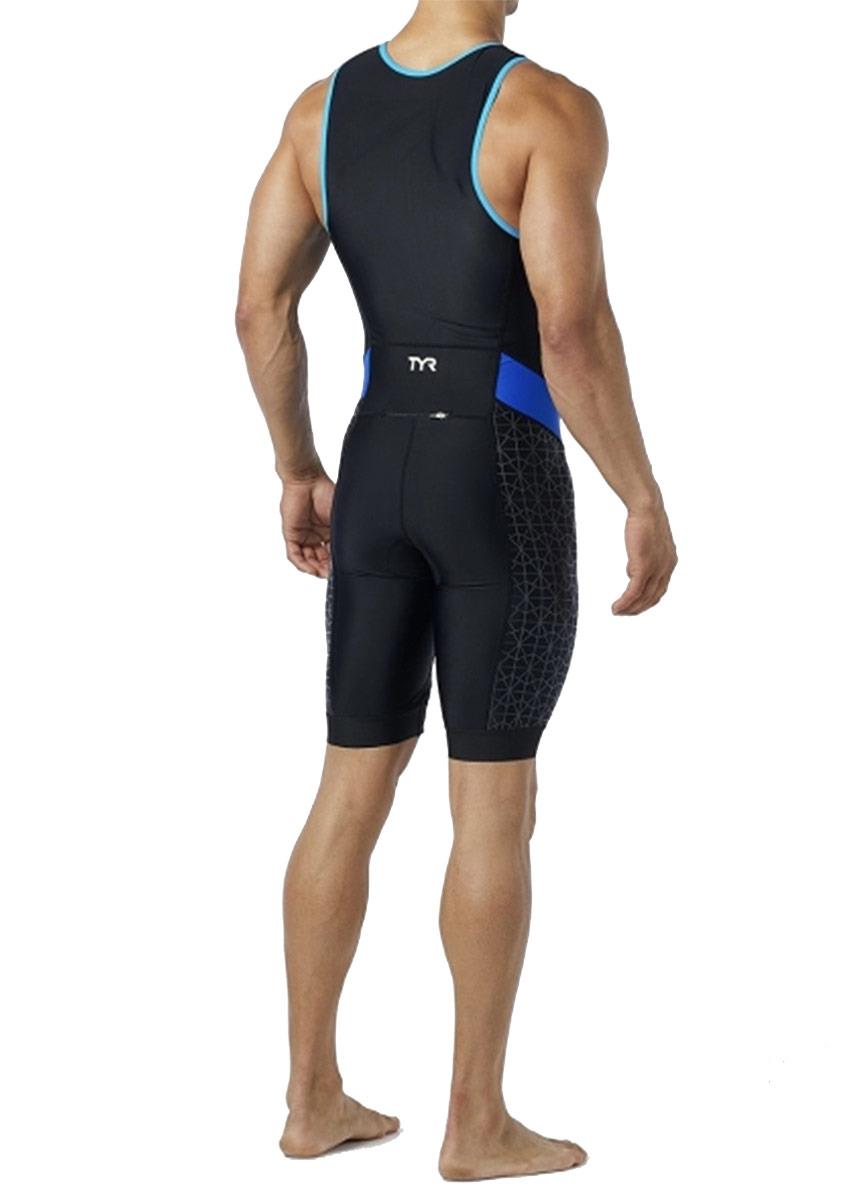 TYR Mens Competitor Trisuit - Black/Blue-brand