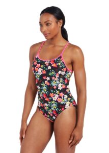 Zoggs Starback Swimsuit - Flower Surge