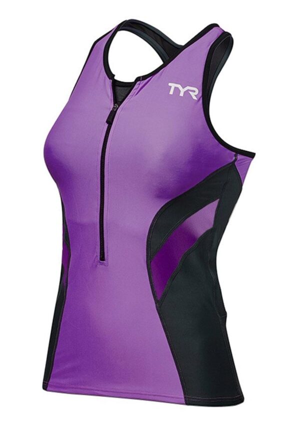 TYR Womens Competitor Tri Singlet - Purple/Black