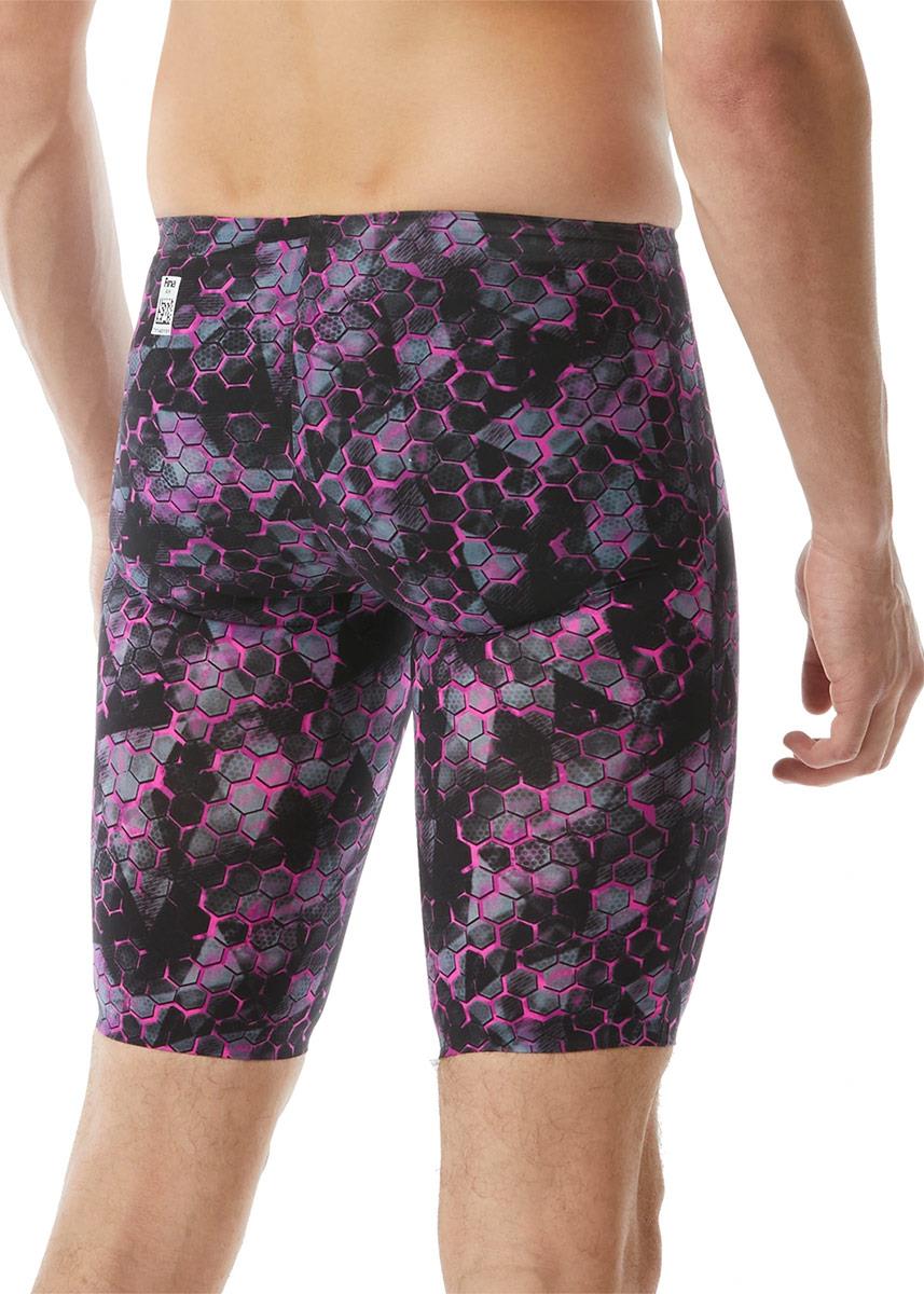 TYR Men's Avictor Supernova High Waist Jammer - Pink/Grey-brand