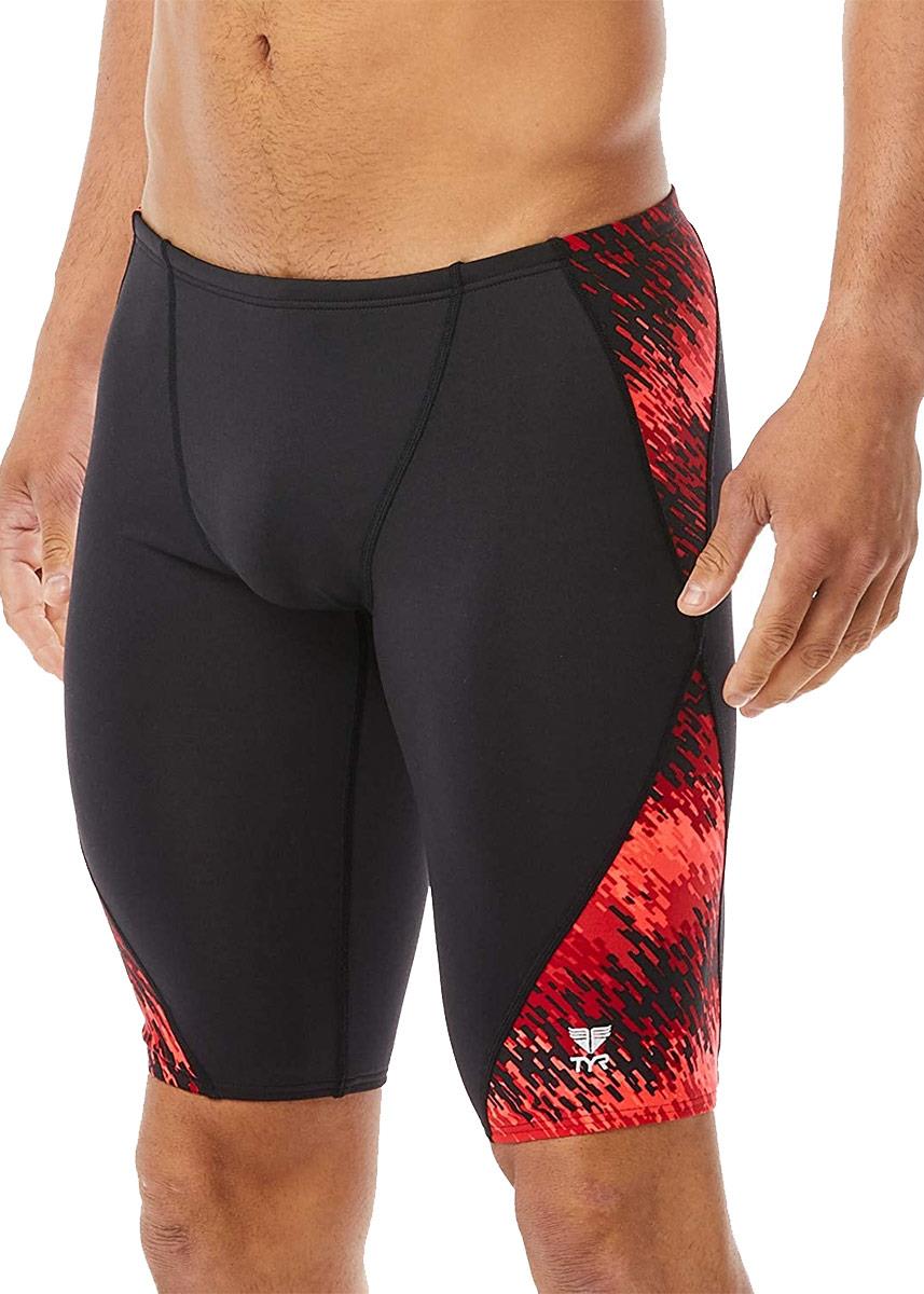 TYR Boys Perseus Blade Splice Jammer - Red