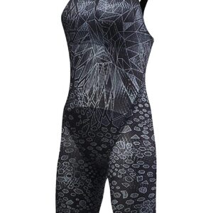 TYR Women's Avictor Venom Closed Back Kneesuit Black/Grey