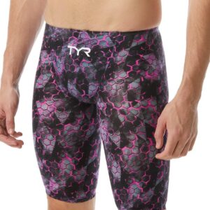 TYR Men's Avictor Supernova High Waist Jammer - Pink/Grey