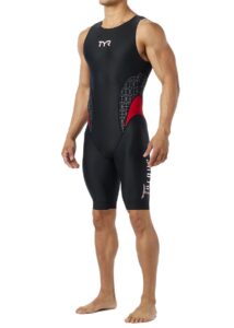TYR Mens Torque Pro Swimskin - Black/Red