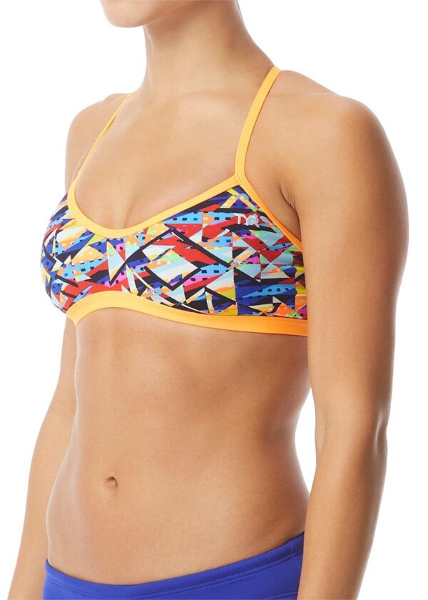 TYR Mosaic Crosscut Tieback Bikini Top-0