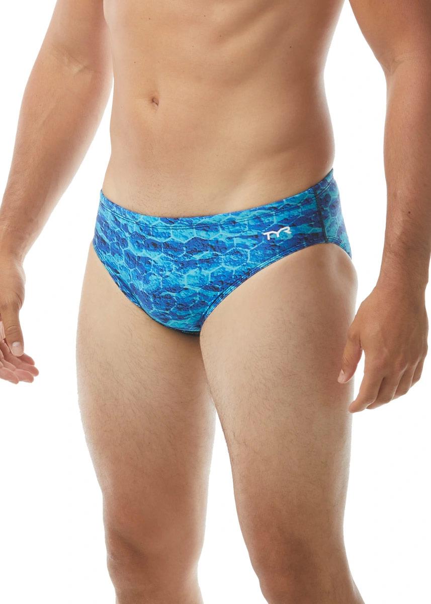 TYR Boys Agran Racer Briefs - Blue