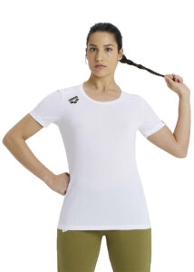 Arena Womens Solid T-Shirt - White